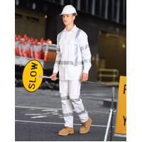 5 of  AIW WT09HV Mens White Safety Shirt with Night Tape