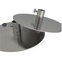 SK404 20mm round collar Stainless Steel SOUVLAKI GYROS Plates