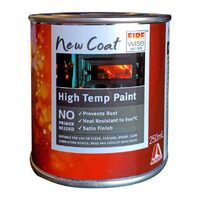 WBA031 250ml 'New Coat' Black High Temperature Paint to 500 C 