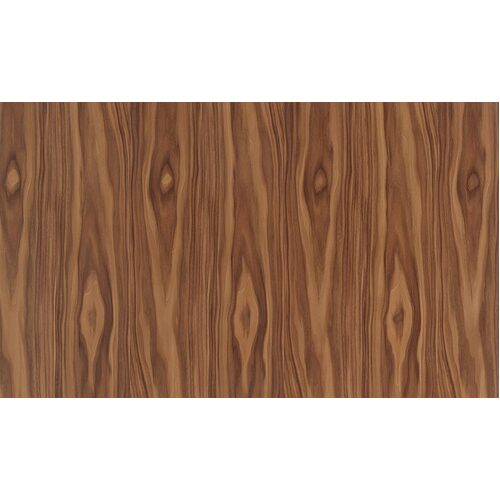 QUEENSLAND WALNUT 25mm thick Acoustic digitally printed TIMBER 2400x1200 Wall Panel, white backing