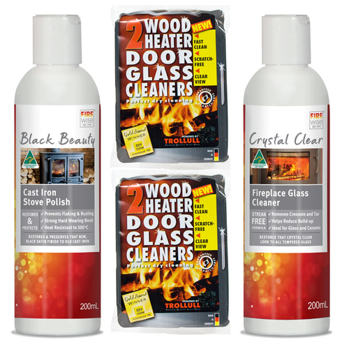 Firewise Plus Wood Heater Burner Cleaning Care Kit